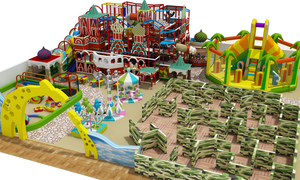 Dětské zábavní centrum s tematickým hřištěm a bludištěm