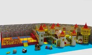 Dětské centrum na míru s castle designem a aktivními zónami