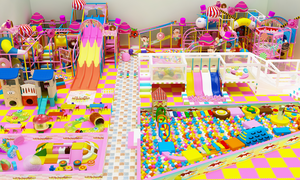 Rodinné dětské centrum na míru v candy designu