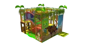 Vnitřní dětské hřiště pro kavárny, restaurace a cukrárny v jungle designu
