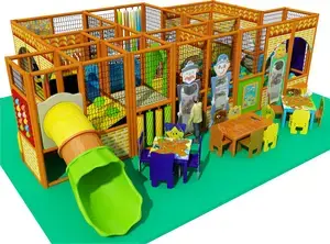 Indoor playground se skluzavkou a dětským posezením