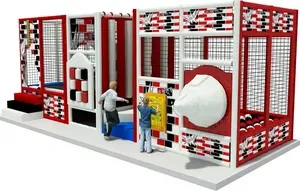 Unikátní hřiště s překážkami, trampolínou a kontrastním designem