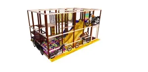 Motorkářský dětský koutek se skluzavkou, tunelem a míčkovým bazénem