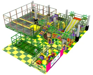 Rodinný indoor park s trampolínovou arénou, skluzavkami a sportovními atrakcemi