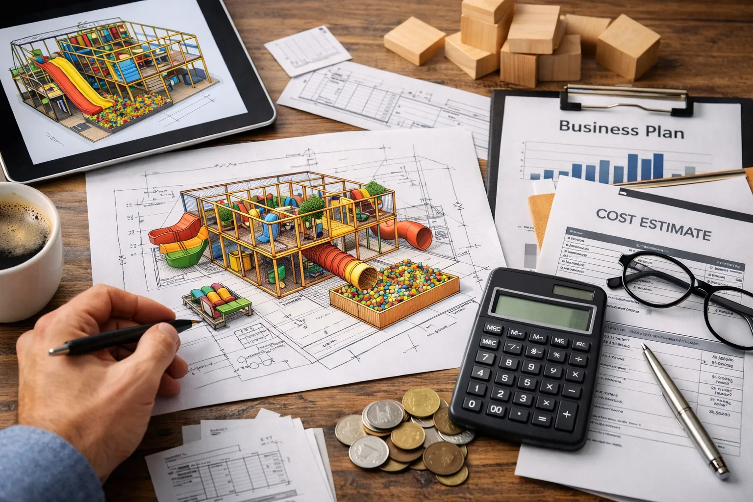 financování dětské herny – plánování investice do vnitřního hřiště